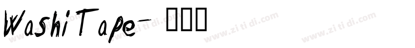 Washi Tape字体转换